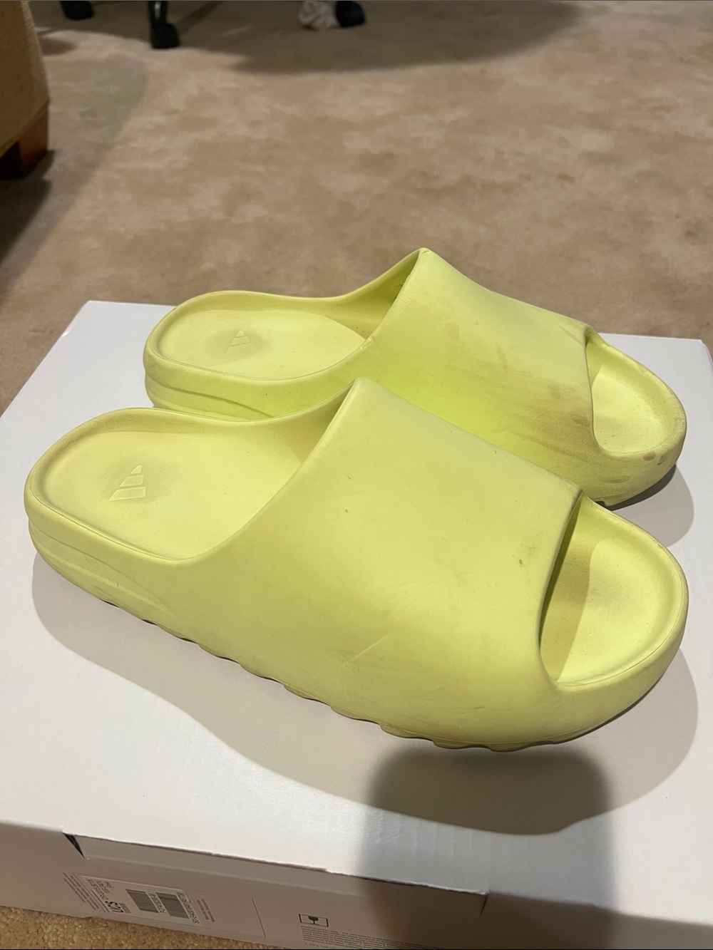Yeezy Neon Yellow Foam Slide Sandals